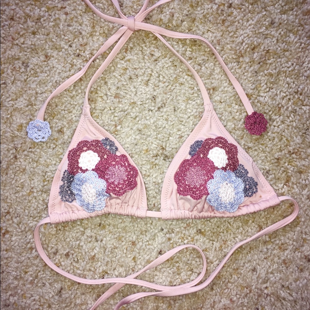 H&M floral bikini top